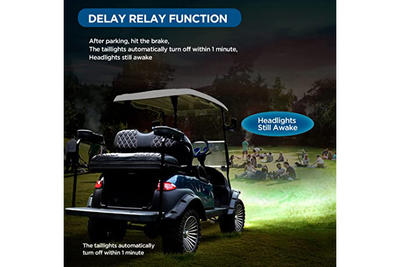 Kit de luces para carrito de golf mejorado (modelos de gasolina y eléctricos precedentes del auto club)